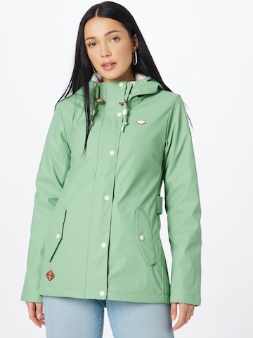 Ragwear Between-season jacket 'MARGE' in Green: front