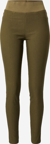 Freequent Skinny Broek in Groen: voorkant