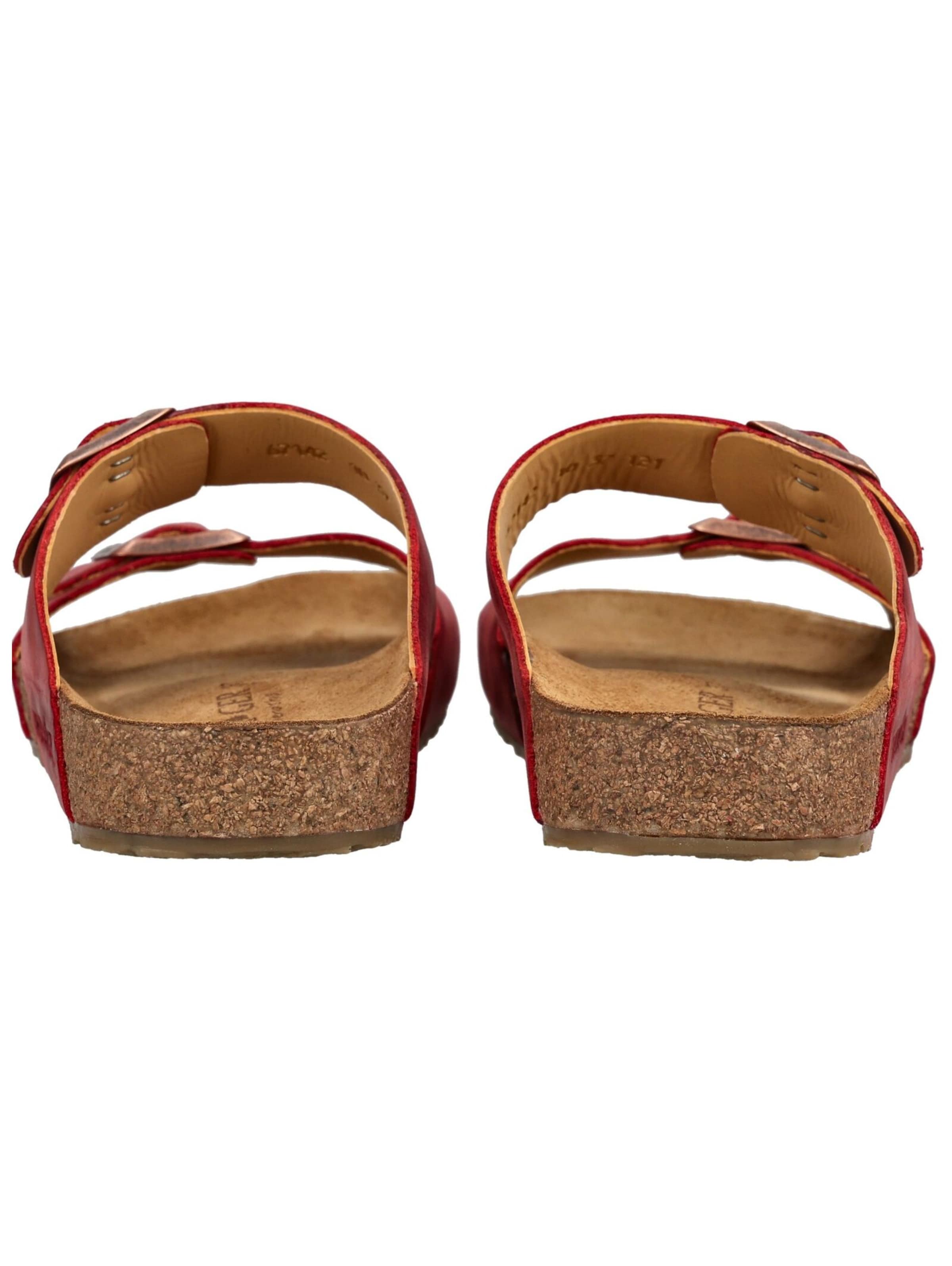 HAFLINGER Pantolette in Rot