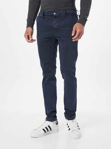 REPLAY Regular Chino 'Zeumar' in Blauw: voorkant