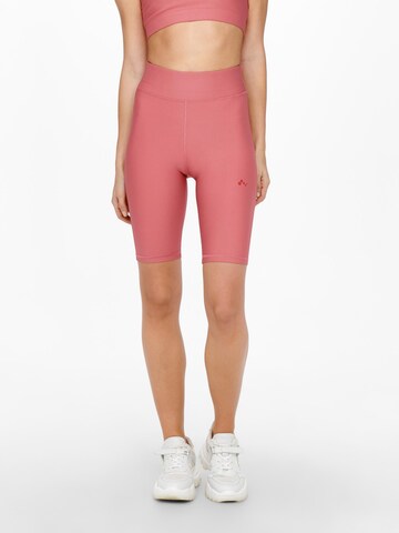 ONLY PLAY Skinny Športne hlače 'Jana' | roza barva: sprednja stran
