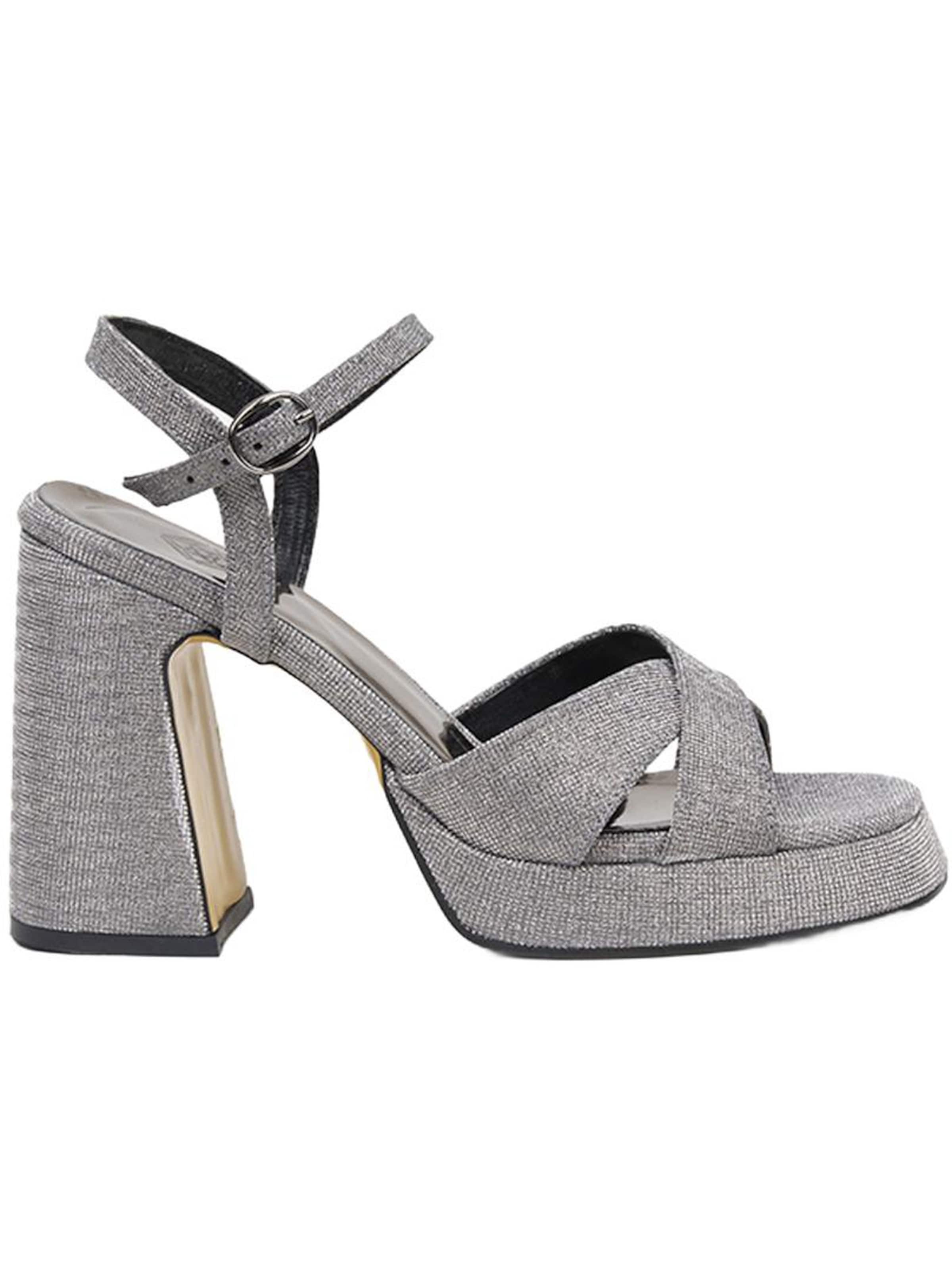 Desa Sandalen met riem 'Pumps' in Grijs: voorkant