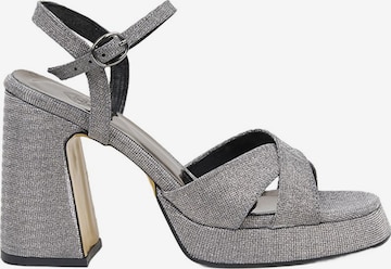 Desa Sandalen met riem 'Pumps' in Grijs: voorkant