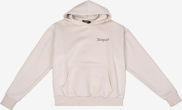 Dropsize Sweatshirt in Weiß: Vorderseite