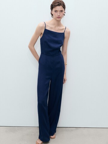 MANGO Jumpsuit 'CRETA' in Blue