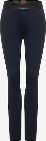 CECIL Skinny Broek in Blauw: voorkant