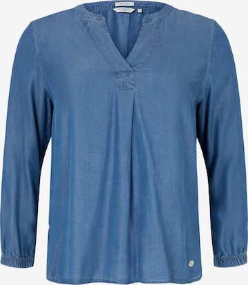 Tom Tailor Women + Bluse in Blau: predná strana