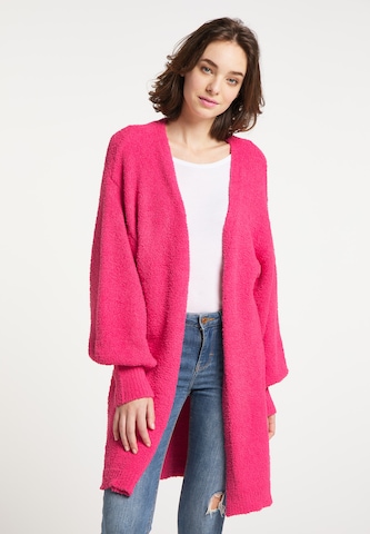 MYMO Knit Cardigan in Pink: front