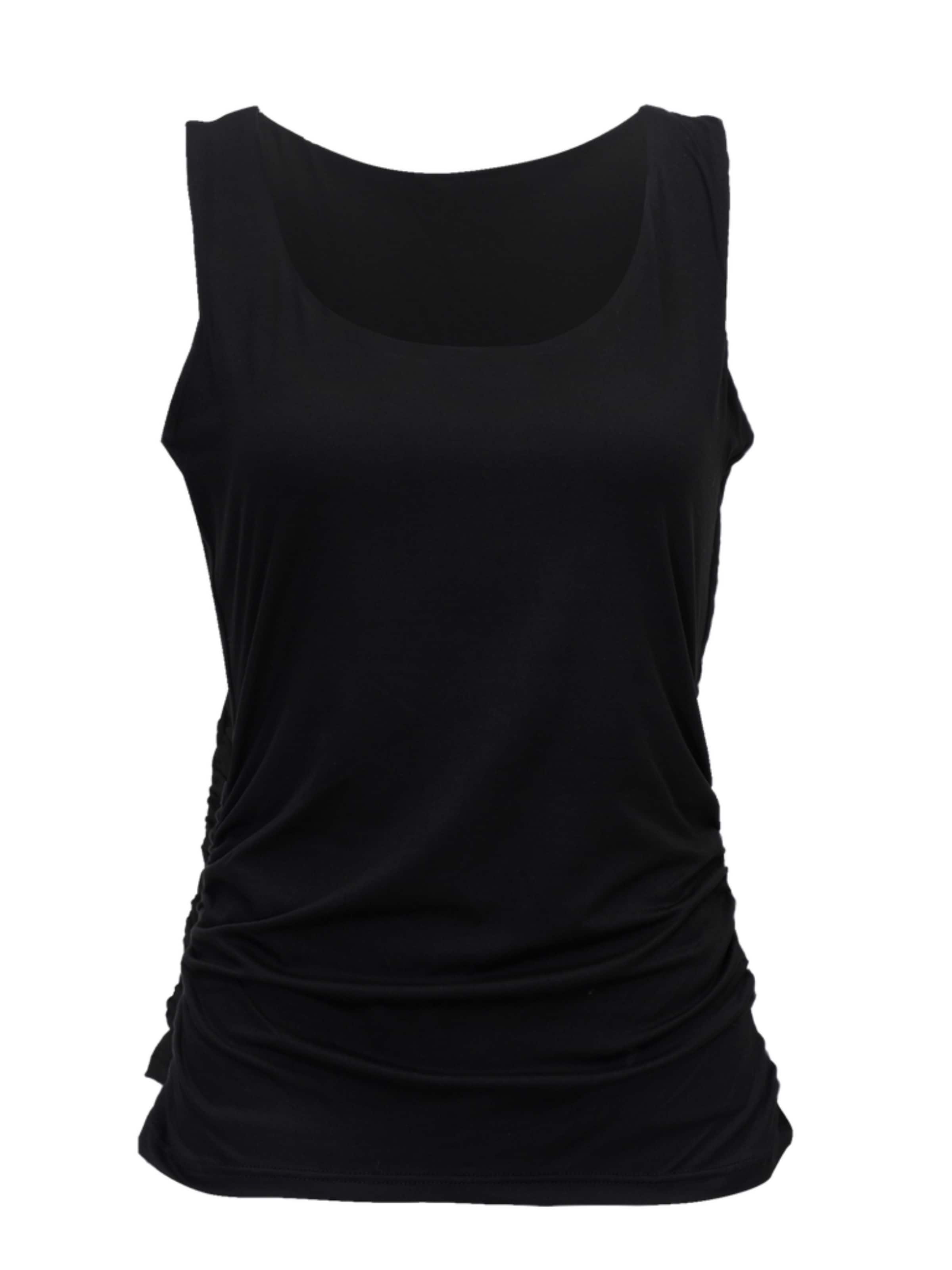 Top ' ALMA ' di Liberte Essentiel in nero: frontale