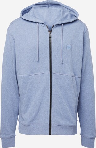 BOSS Sweat jacket 'Zetalky' in Blue: front