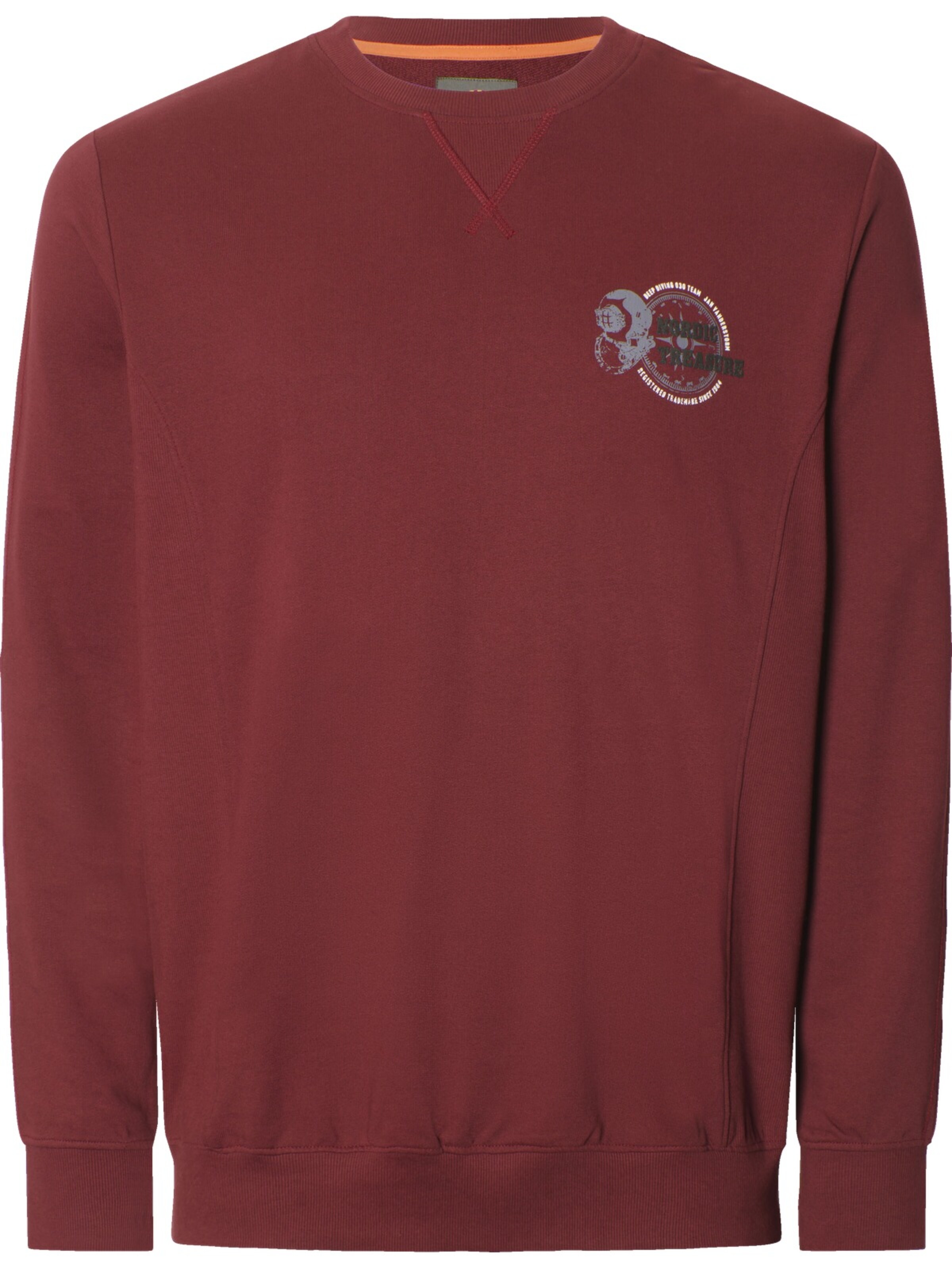 Jan Vanderstorm Sweatshirt 'Tjalve' in Red: front