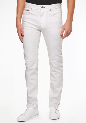 Coupe slim Jean TOMMY HILFIGER en blanc : devant