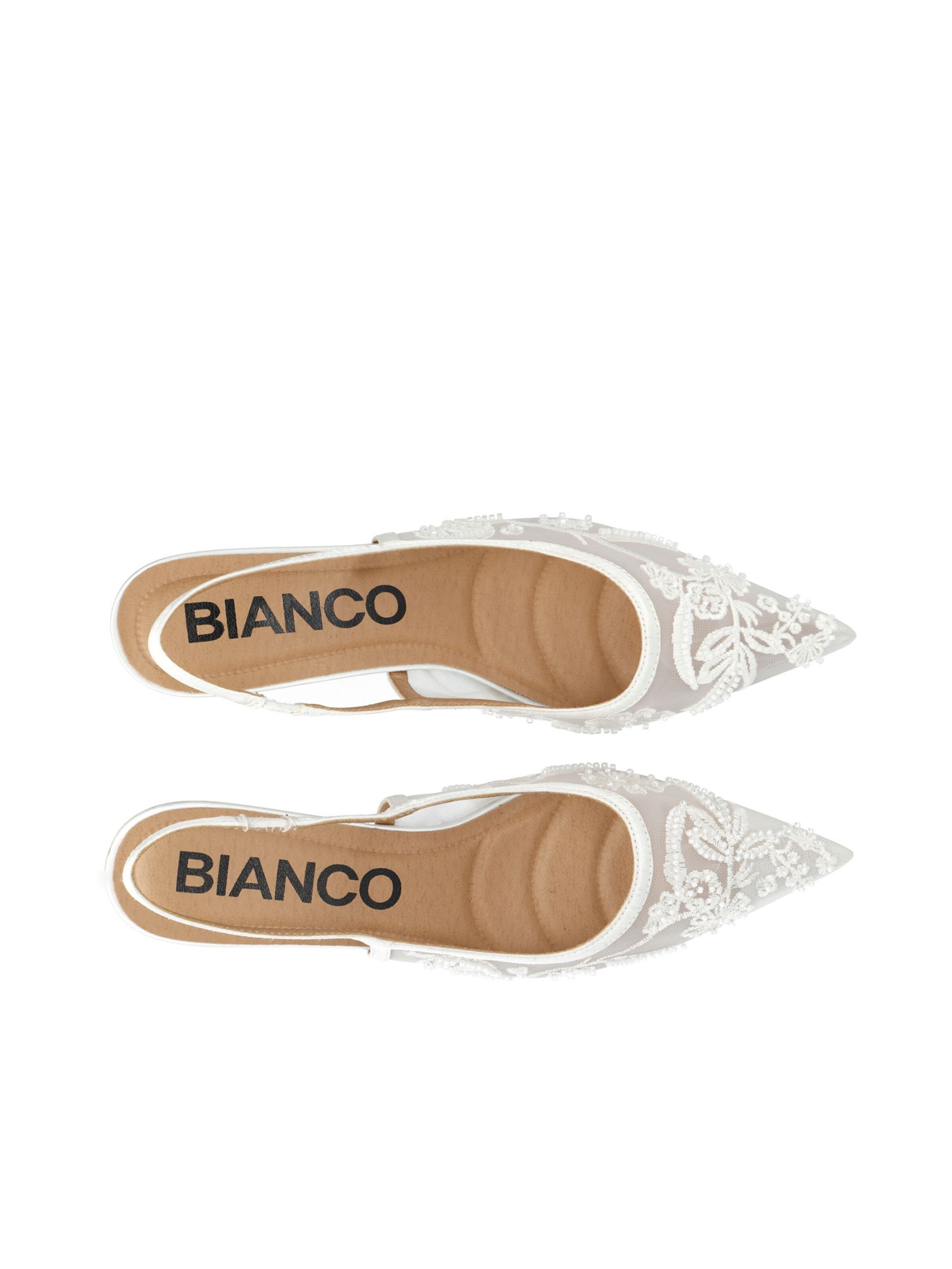 Bianco Slingpumps 'Kristin' i hvid