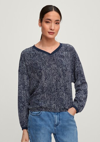 comma casual identity Blouse in Blauw: voorkant