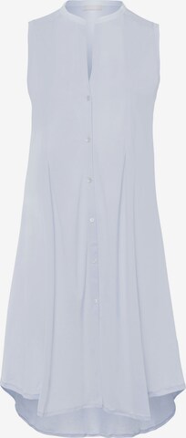 Hanro Nightgown ' Cotton Deluxe 90cm ' in Blue: front