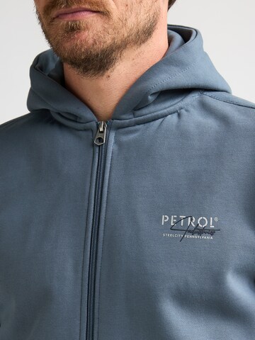 Petrol Industries Zip-Up Hoodie in Blue