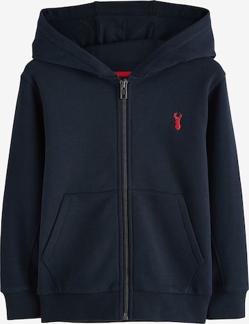 Next Zip-Up Hoodie in Blue: front