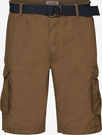 Pantalon cargo Petrol Industries en marron : devant