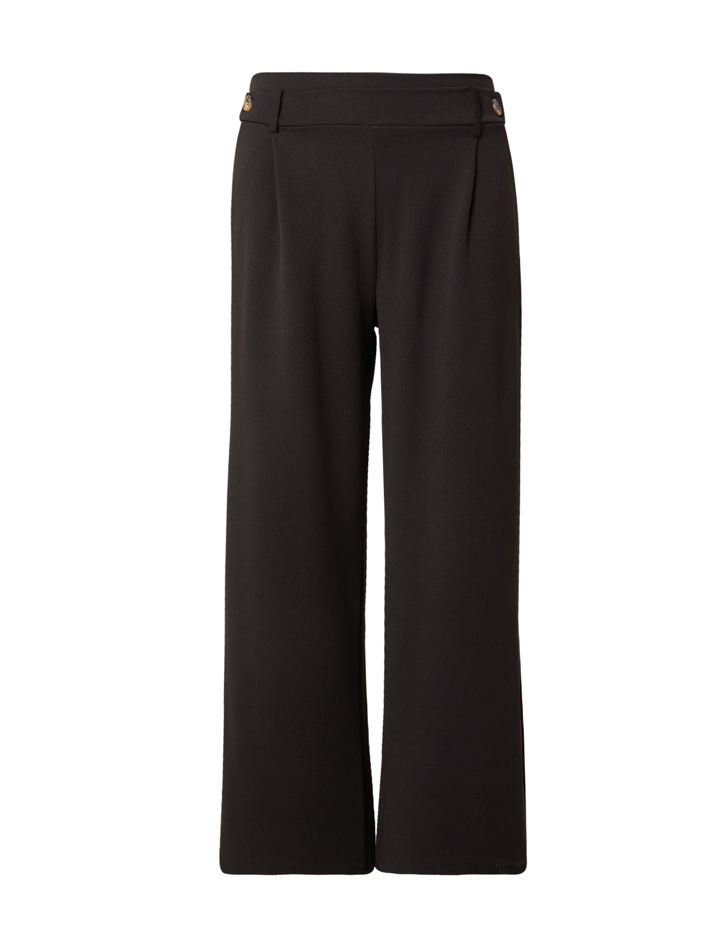 Z-One Wide leg Pleat-front trousers 'Ar44iane' in Black: front