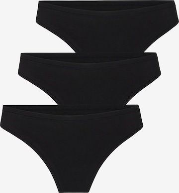 String Hunkemöller en noir : devant