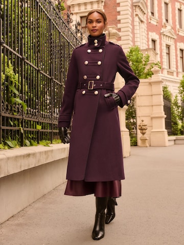 love & roses Between-Seasons Coat in Red: front