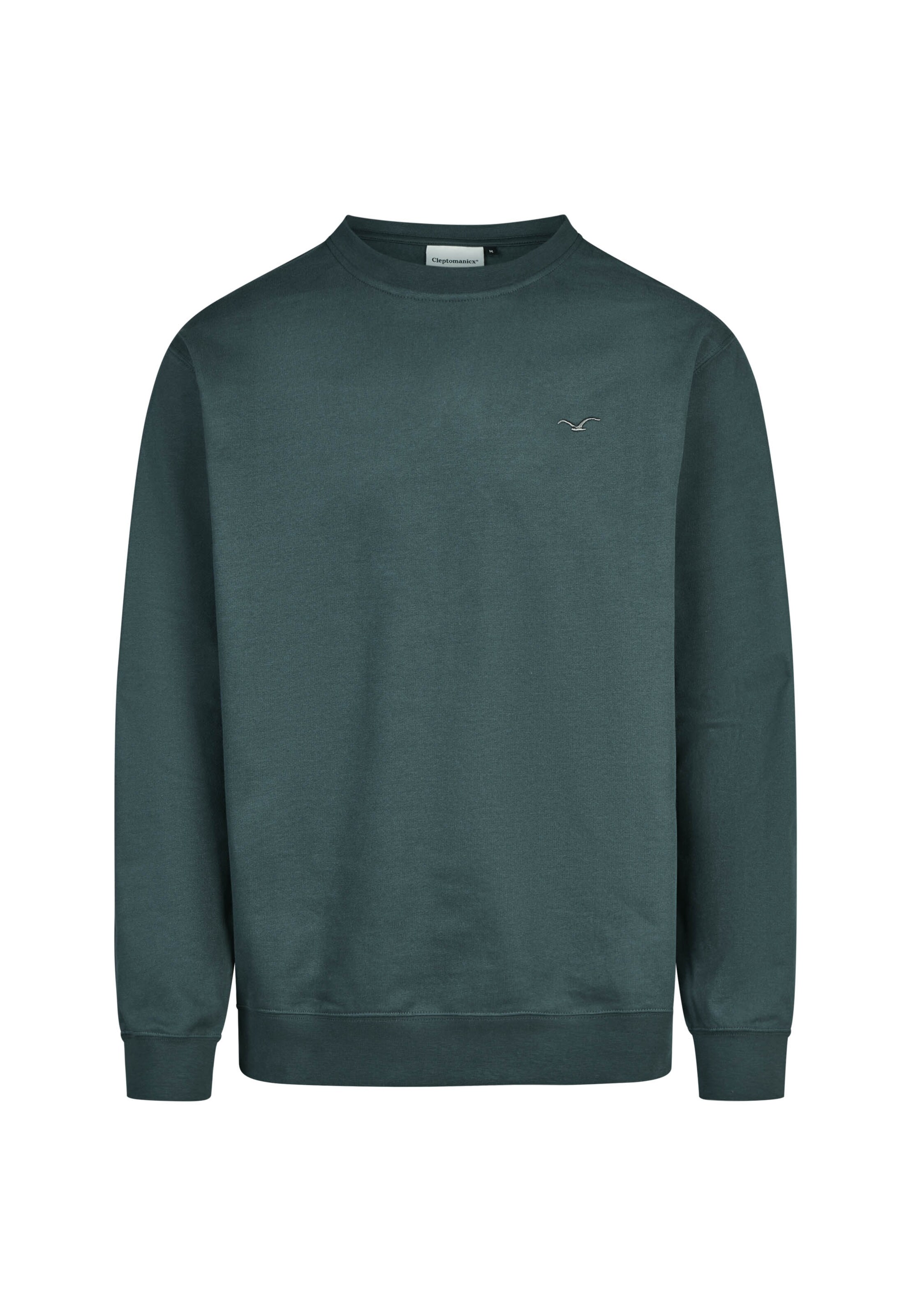 Cleptomanicx Sweater 'Ligull' in Grün: Vorderseite