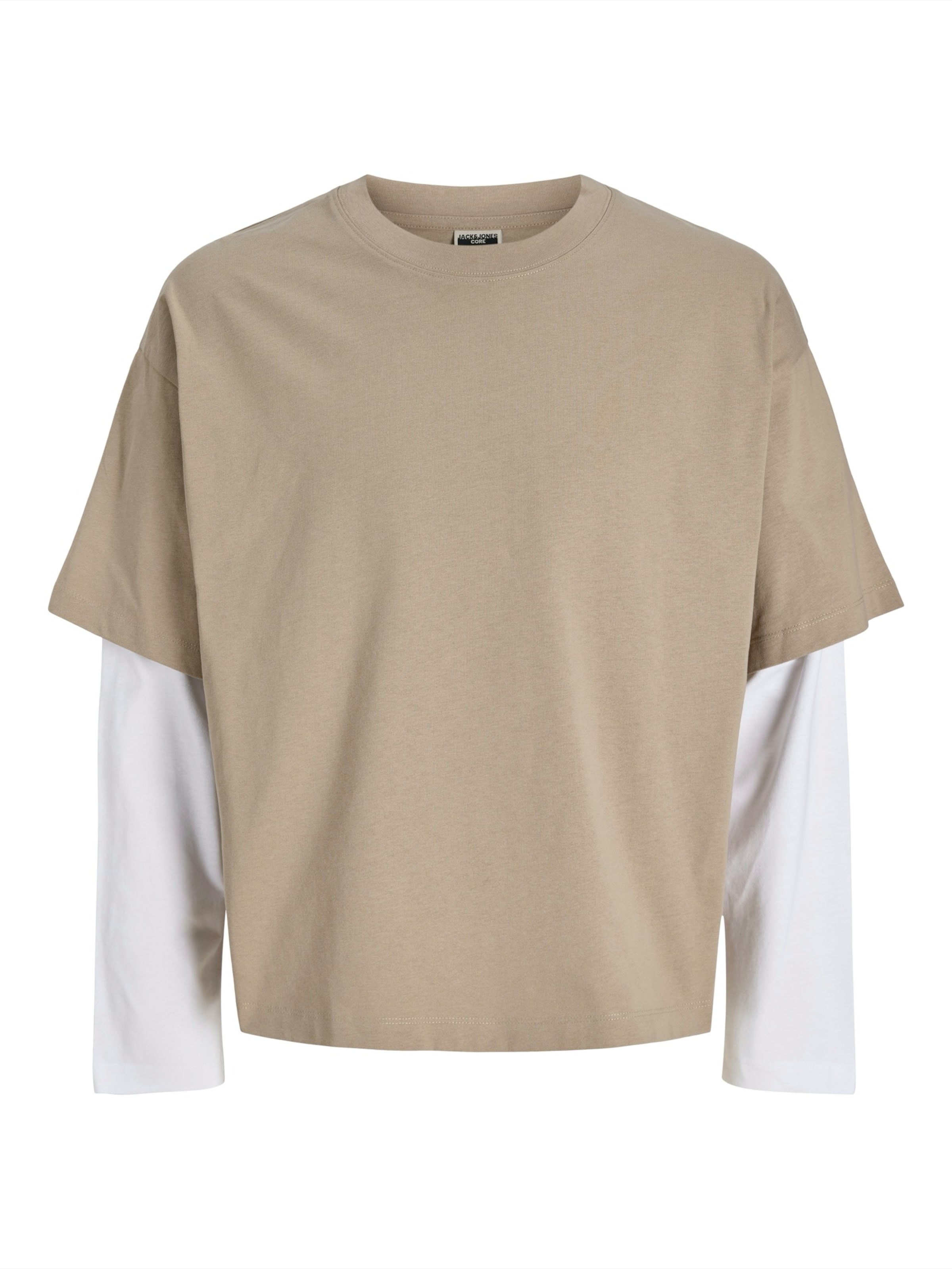 JACK & JONESMajica 'JCOBIARRITZ' - smeđa boja: prednji dio