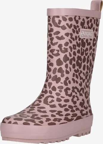 ZigZag Regenlaarzen 'Gemus' in Roze: voorkant