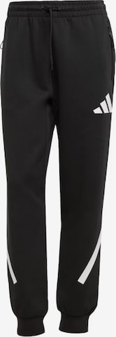 ADIDAS SPORTSWEARTapered Hlače 'Z.N.E.' - crna boja: prednji dio