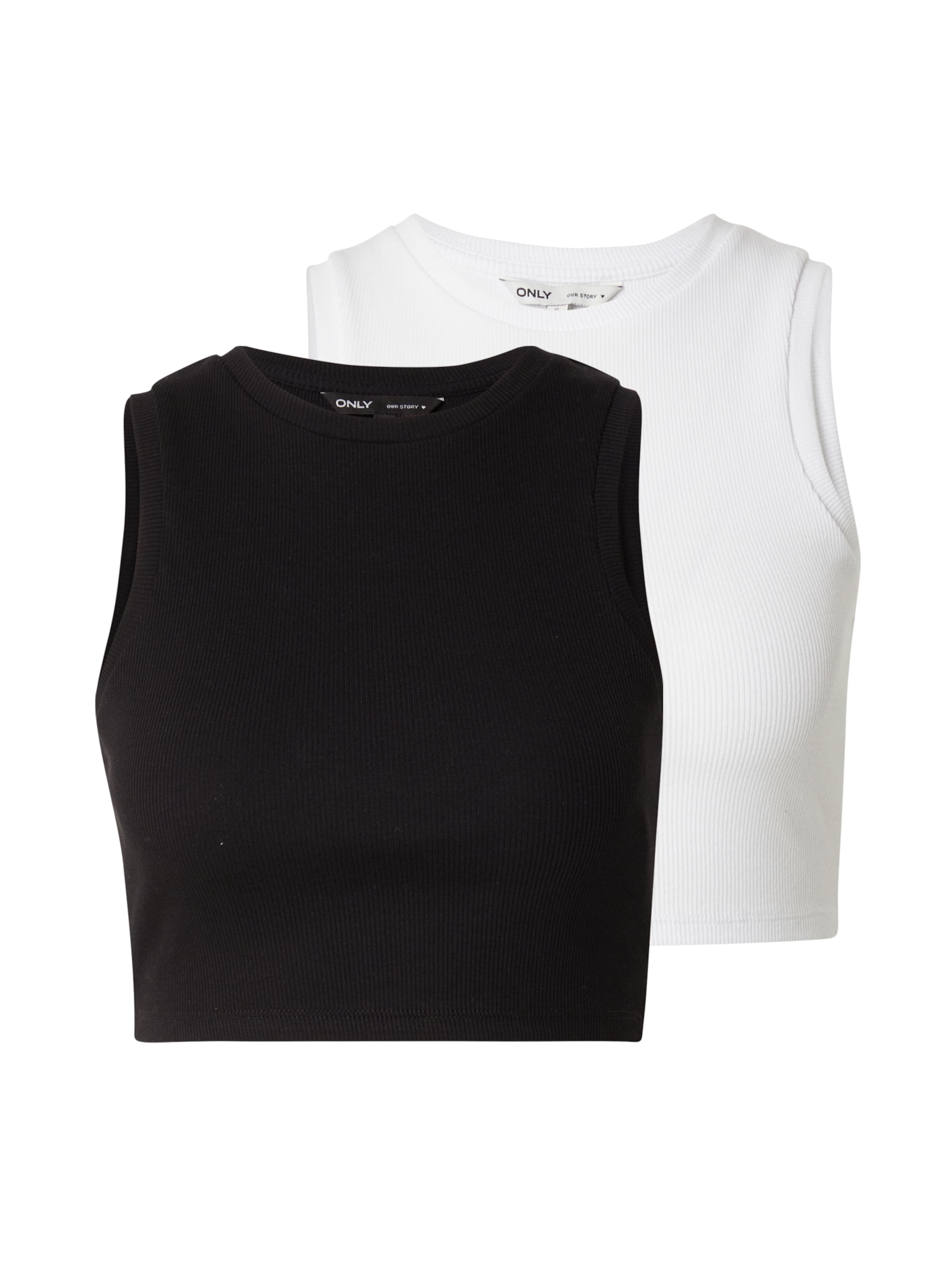 ONLY Toppi 'VILMA' värissä musta / valkoinen, Tuotenäkymä