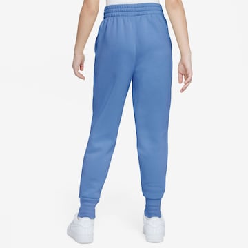 mėlyna Nike Sportswear Siaurėjantis Kelnės 'CLUB FLEECE'