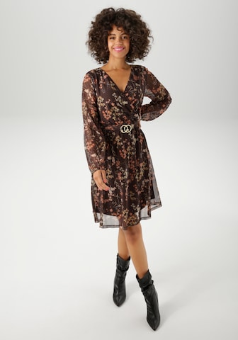 Aniston CASUAL Dress in Brown: front