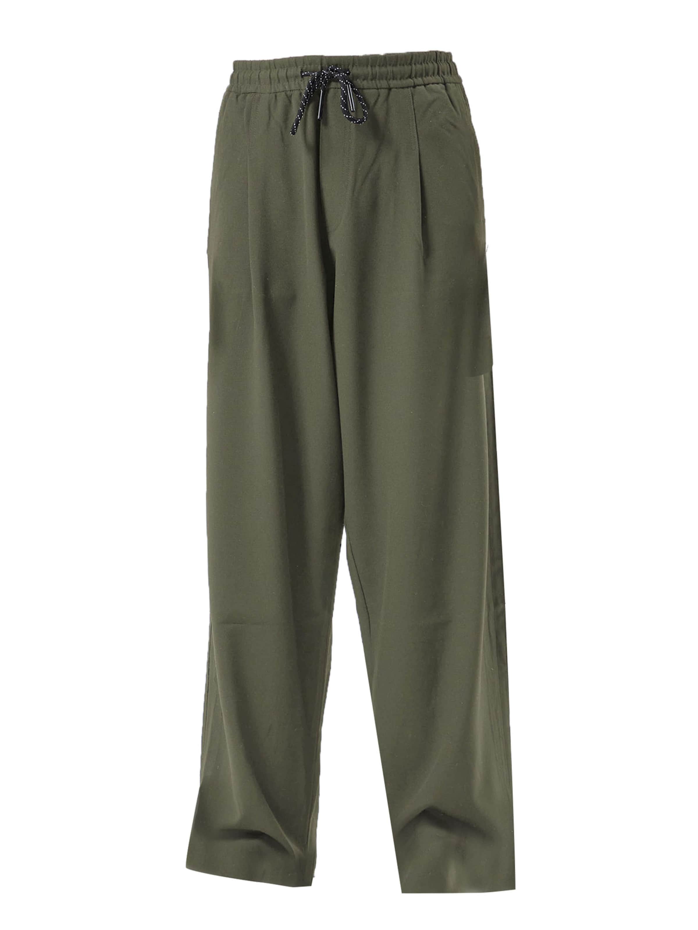 VAMOS CLO Παντελόνι πλισέ σε πράσινο: μπροστά