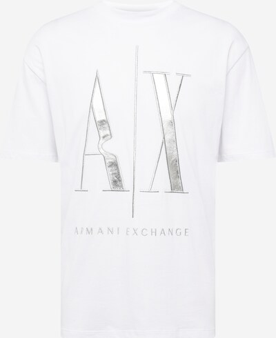 Marškinėliai iš ARMANI EXCHANGE, spalva – sidabrinė / balta, Prekių apžvalga