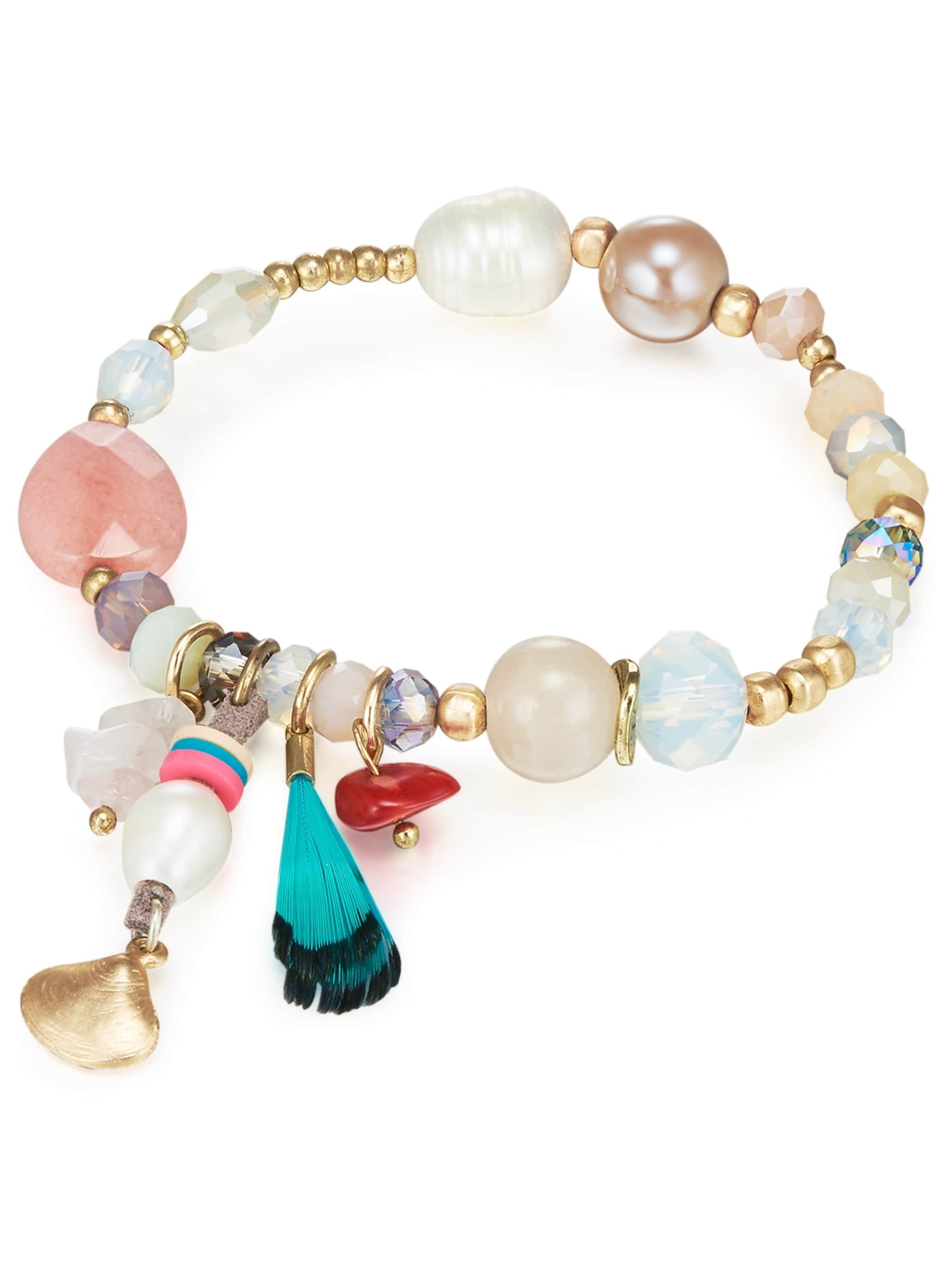 Bracelet Lulu & Jane en or : devant