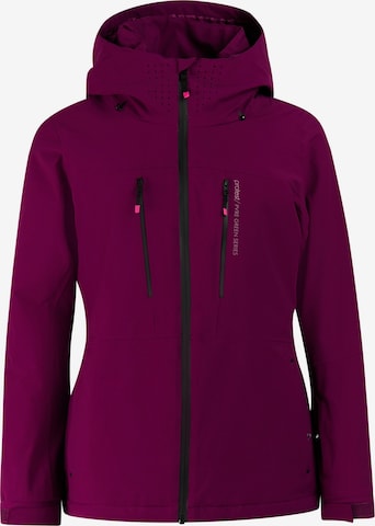 PROTEST Athletic Jacket 'PRTBEVERLY' in Purple: front