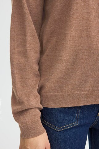 PULZ Jeans Trui 'PZSadie' in Bruin