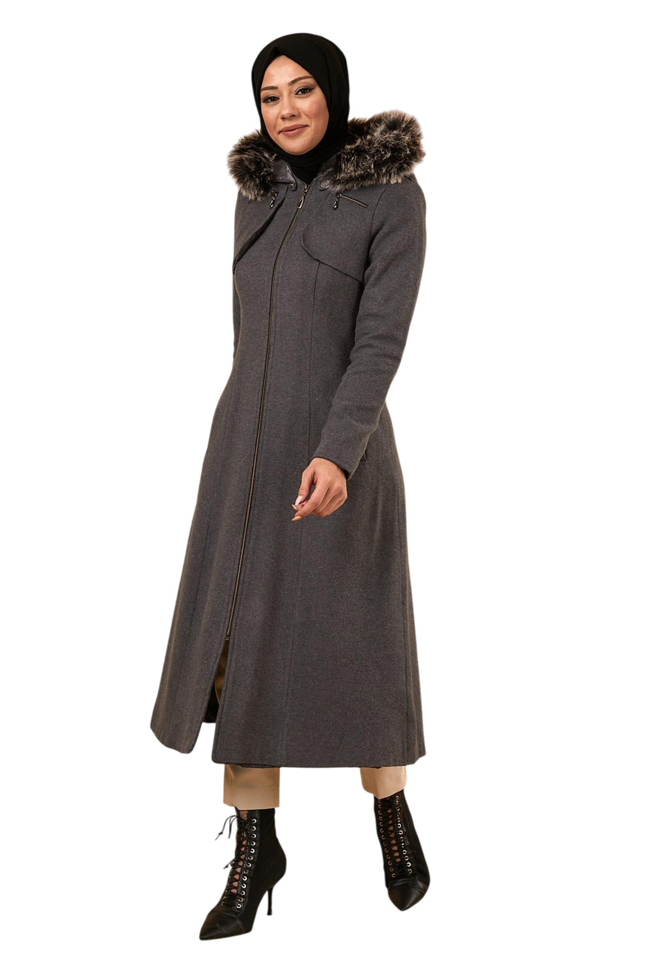 MODAMIHRAM Mantel in Grau