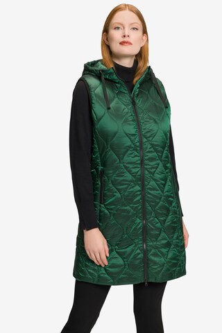 Ulla Popken Bodywarmer in Groen: voorkant