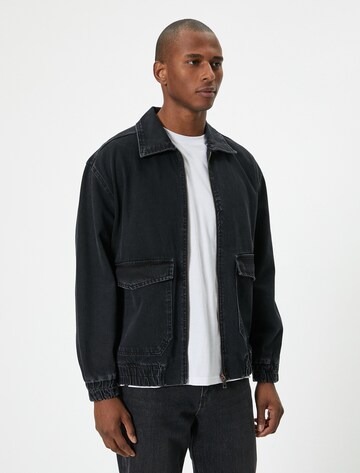 Koton Between-Season Jacket in Black: front