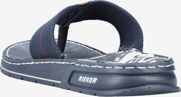 Rieker Teenslippers in Blauw