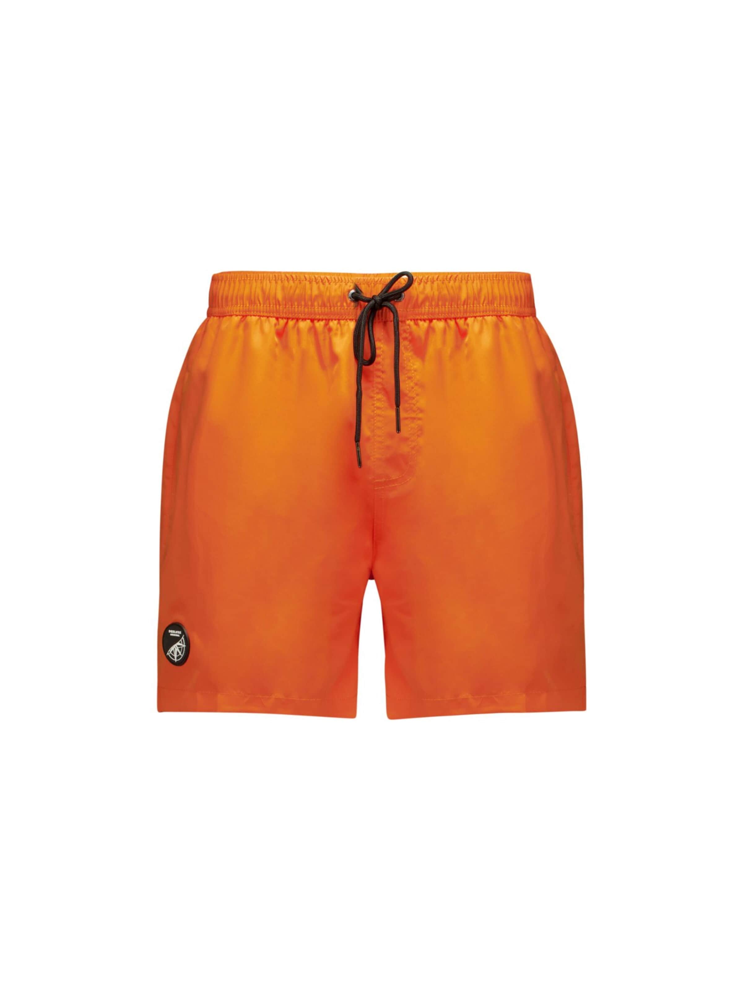 Shorts de bain Deeluxe en orange : devant