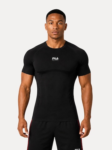 T-Shirt fonctionnel 'Varallo' Smilodox en noir : devant