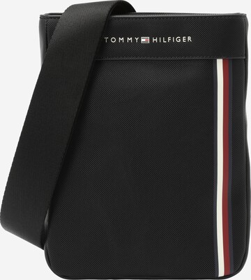 TOMMY HILFIGER - Bolso de hombro en negro: frente