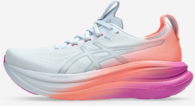 ASICS Tenisice za trčanje 'GEL-NIMBUS 28' u pastelno plava / koraljna, Pregled proizvoda