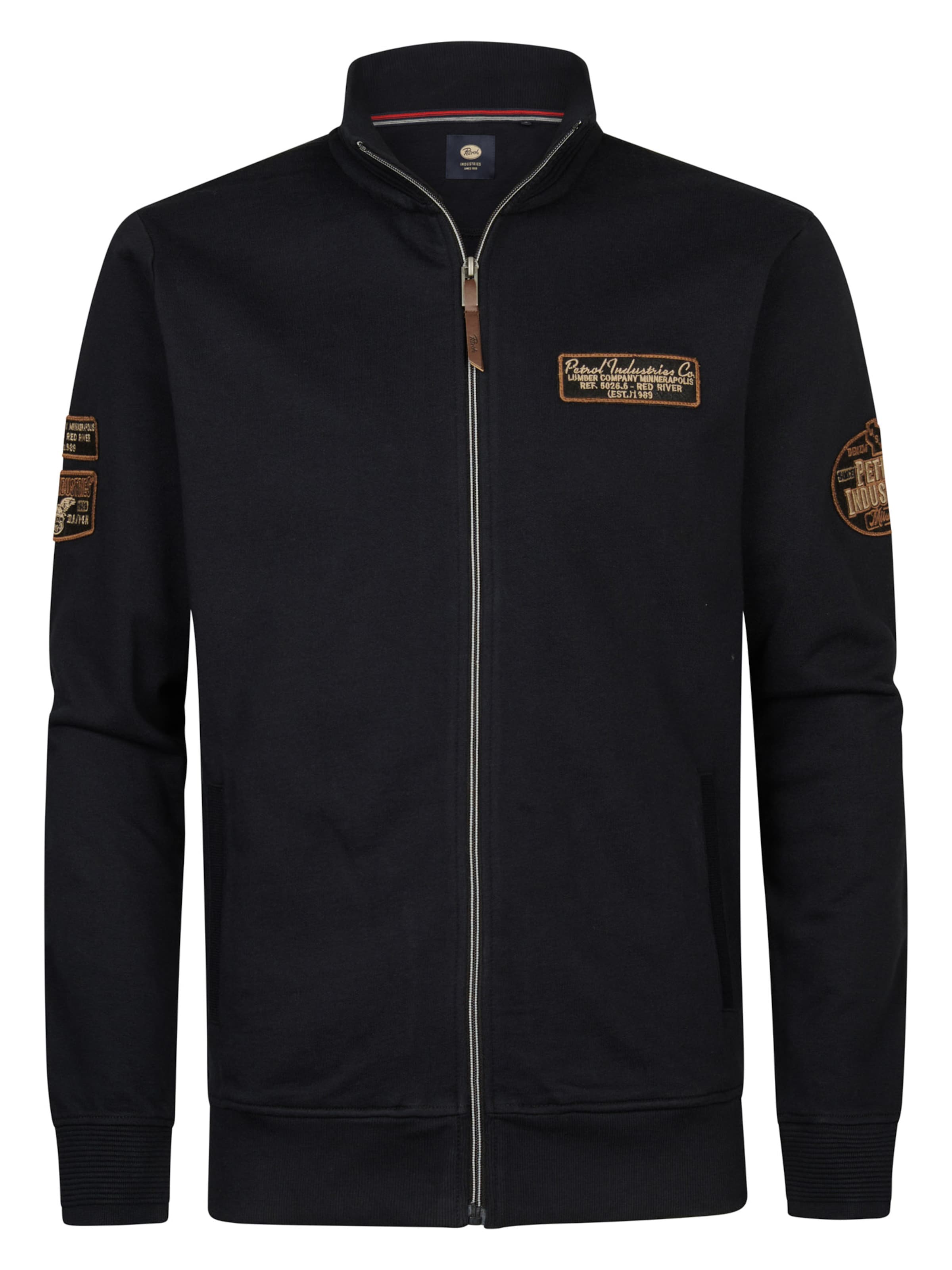 Petrol Industries Sweatshirt in Schwarz: Vorderseite