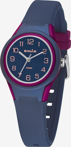 SINAR Uhr in Blau: Vorderseite