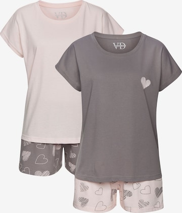 VIVANCE by LASCANA Pajama 'Dreams' in Beige: front