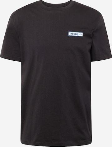 WRANGLER Μπλουζάκι σε μαύρο: μπροστά