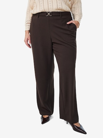 ZizziLoosefit Hlače 'Cellie' - smeđa boja: prednji dio